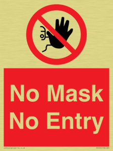No Mask No Entry